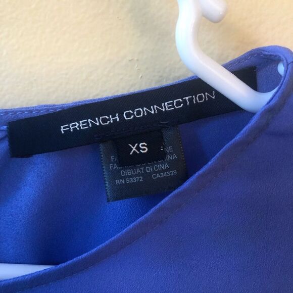 French Connection Crepe Light Georgette Peplum Top - Picture 6 of 8